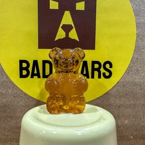 Spiced rum and cola alcoholic gummy bear